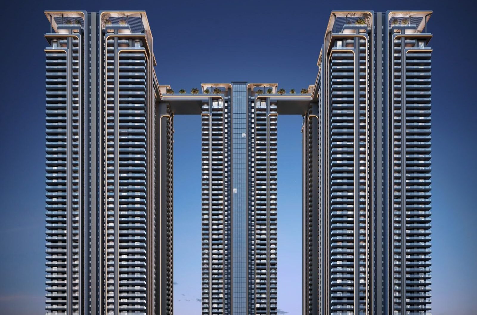 Contemporary residential towers in India